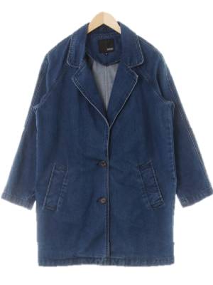 mixxo 진청 데님 레글런워싱트렌치재킷