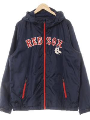 MLB 네이비 레드삭스포인트지퍼바람막이