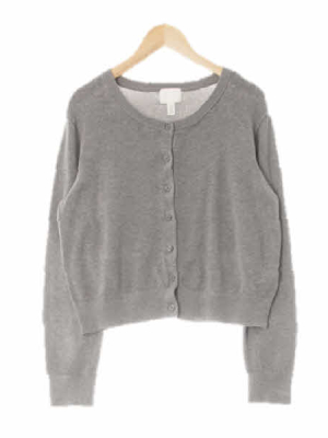 h&m 그레이 시보리데일리가디건