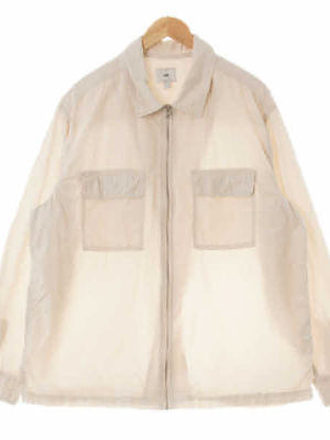 h&m 라이트베이지 면 더블포켓라이트집업재킷