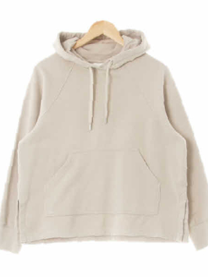 h&m 베이지 면혼방 나그랑슬릿웜후드티 
