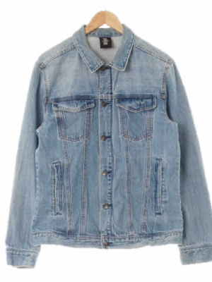 h&m 중청 데님 워싱트러커재킷