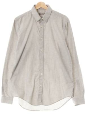 자라맨 멜란지그레이 면 슬럽긴팔셔츠