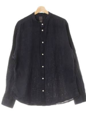 h&m 네이비 린넨 차이나카라다잉셔츠
