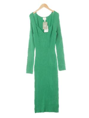 h&m 그린 슬림라인골지니트원피스