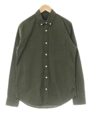 gap 카키 면 오각포켓긴소매셔츠