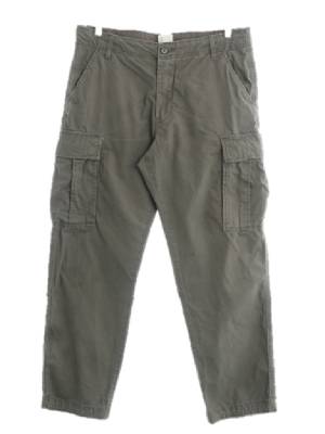 h&m 카키 면 카고팬츠